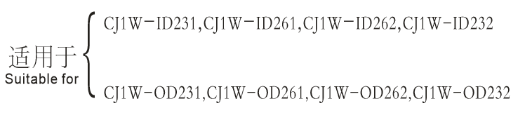 与OMRON PLC-CJ1W系列连线输入、输出模组