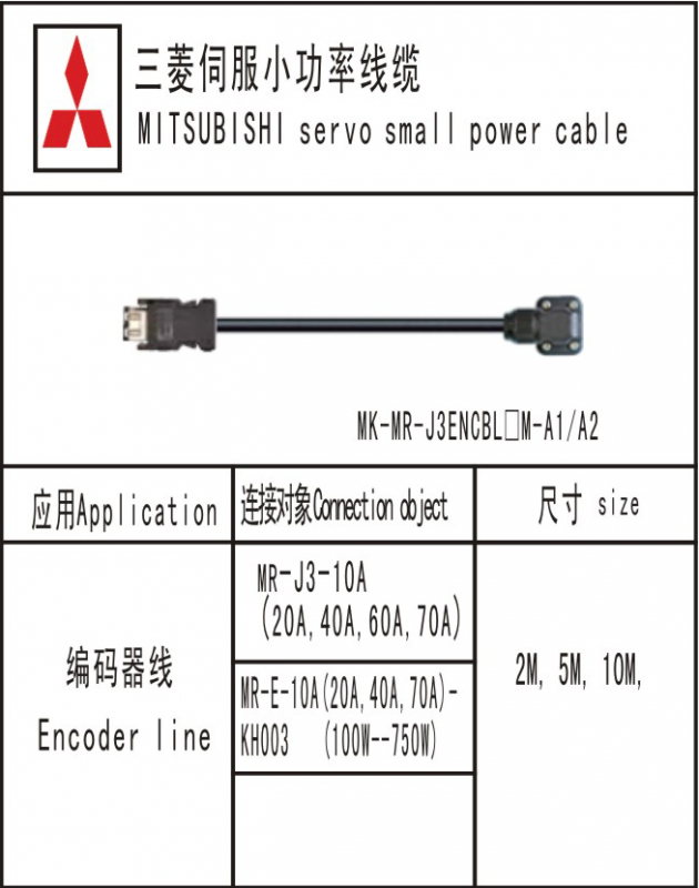 MK-MR-J3ENCBL□M-A1/A2